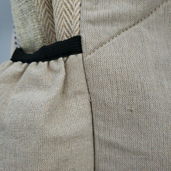 Mushroom Laptop Backpack Travel Bag Lightweight Himalayan Hemp Neutral Stripe - Picture 11 of 16